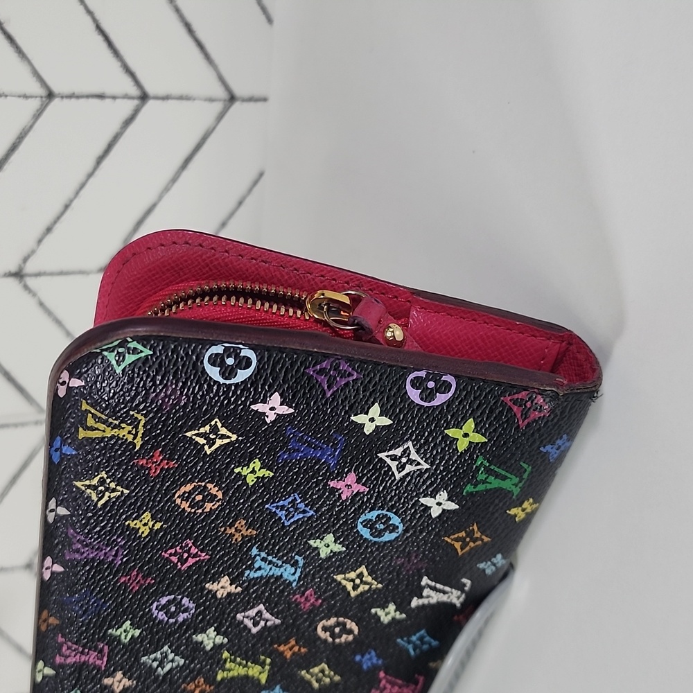 Louis Vuitton Portefeuille Insolite Wallet - Black Multicolor Monogram - Picture 3 of 11